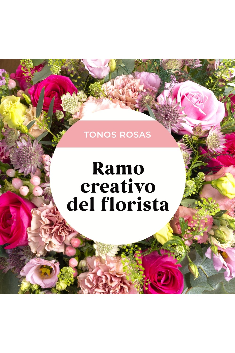 Enviar flores - Ramo de flores en tonos rosas - Interflora