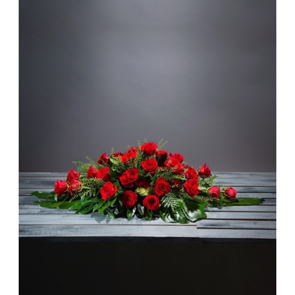 Almohadón rojo, Almohadón de rosas rojas