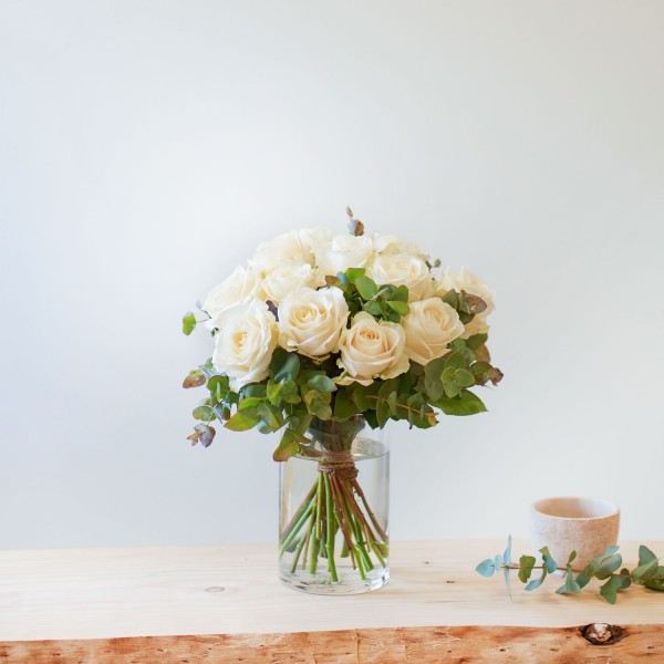 Pureza, Rosas Blancas de Tallo Corto