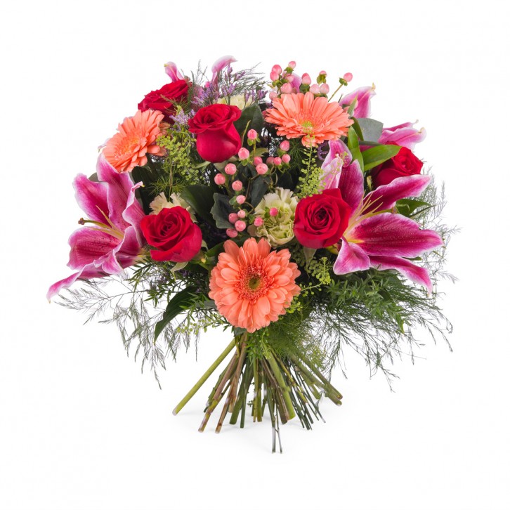 Seychelles, Ramo de rosas con Liliums