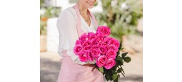 Rosa Unitaria de 70 cm de color rosa, Rosas Rosas