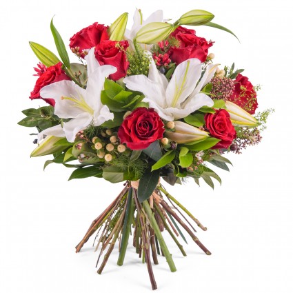 Maldivas, Arreglo de rosas con Liliums