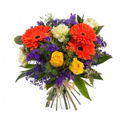 Caspio, Arreglo con Gerberas y rosas