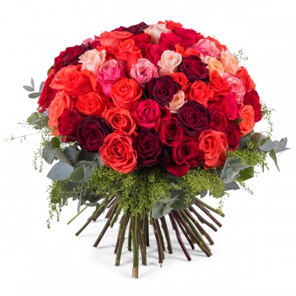 Gran Ramo Derroche, 60 Rosas Multicolor