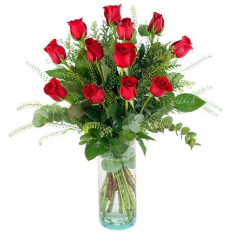 12 rosas de tallo large, NL#12RL
12 rosas de tallo large