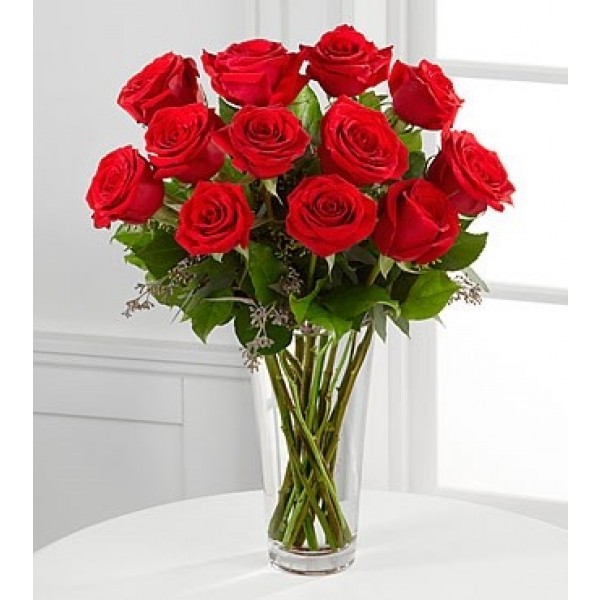 The Long Stem Red Rose Bouquet by FTD® - VASE INCLUDED, The Long Stem Red Rose Bouquet by FTD® - VASE INCLUDED