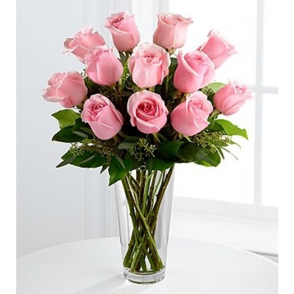 E8-4304 The Long Stem Pink Rose Bouquet by FTD® - VASE INCLU, E8-4304 The Long Stem Pink Rose Bouquet by FTD® - VASE INCLU