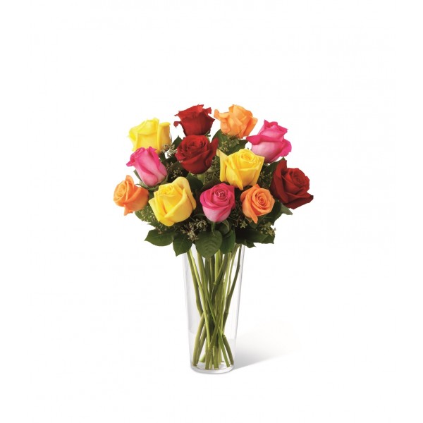 The FTD Bright Spark Rose Bouquet, The FTD Bright Spark Rose Bouquet