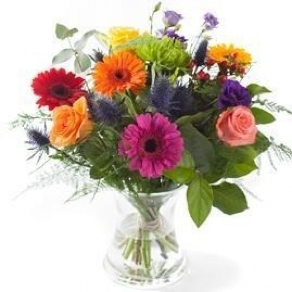 Mixed colours bouquet, excl. vase, Mixed colours bouquet, excl. vase