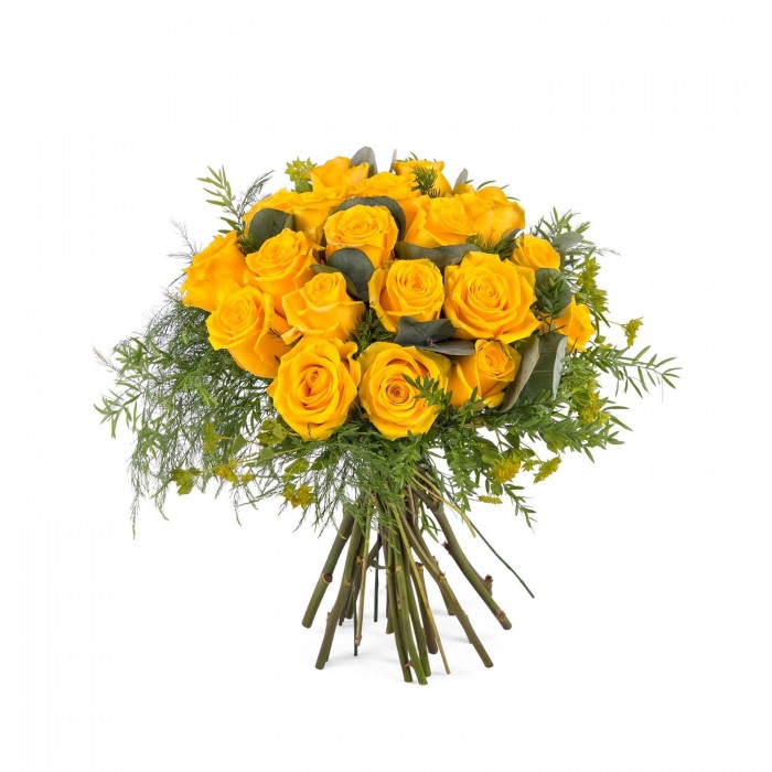 20 Short-stemmed Yellow Roses, 20 Short-stemmed Yellow Roses