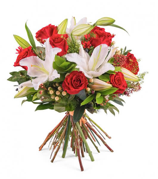 Cestas de flores y ramos navideños para la persona que amas
