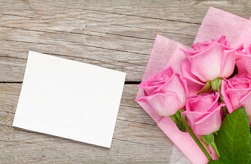 Ramos de flores con mensaje para agradecer a las mujeres