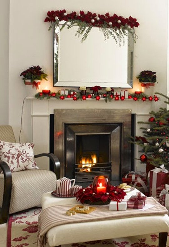 Decora tu casa para Navidad con flores