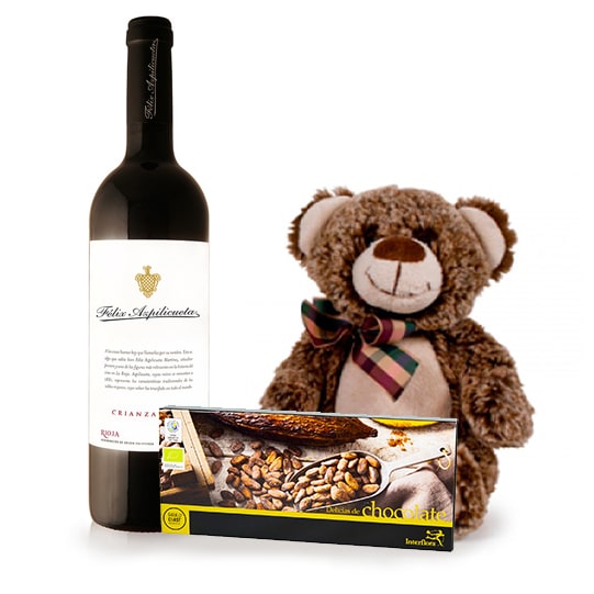 Regalos con chocolate o vino en Navidad