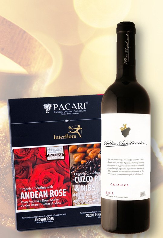 Regalar chocolate y vino con Interflora