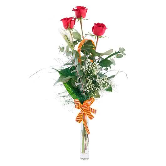 Ramo de rosas Delicadeza, 12 Rosas multicolor de tallo corto para las mujeres de mi vida en el día de la Mujer trabajadora