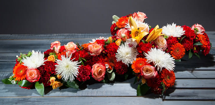 Enviar corona de flores para un funeral a tanatorios