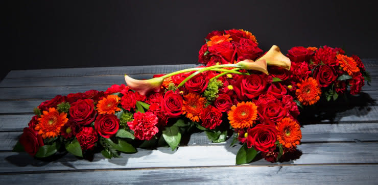 Enviar corona de flores para un funeral a tanatorios