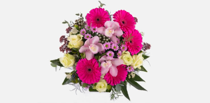 Enviar arreglo floral rosas y gerberas a domicilio