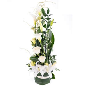 Everest - Centro vertical en tonos blancos